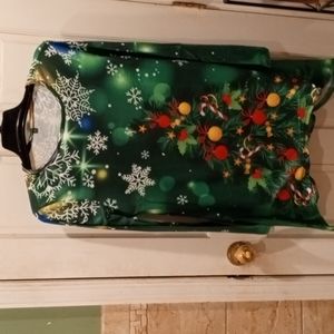 NWOT XL Misses Christmas Tree Tunic in original packaging.